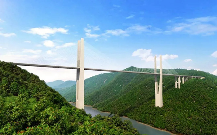 飞虹再起，K8凯发塔机助建黔东南第一高桥